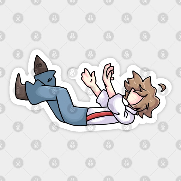 Falling Jesse Sticker by WillowTheCat-